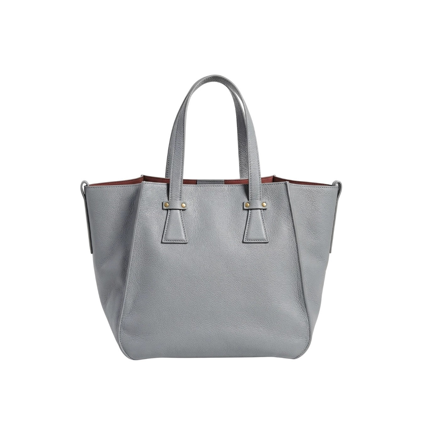 Perlgraue Leder-Schultertasche Blake