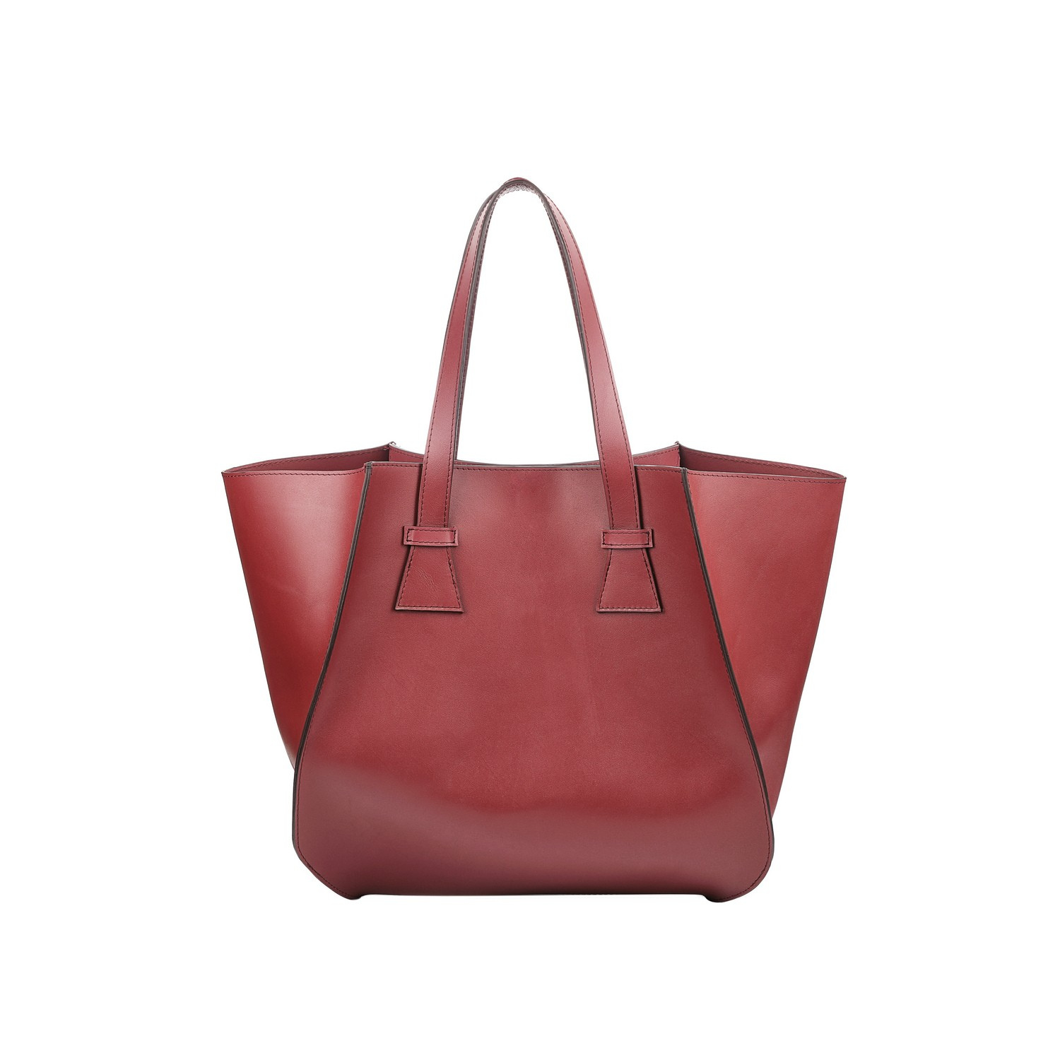 Burgunderrote Leder-Schultertasche Blake