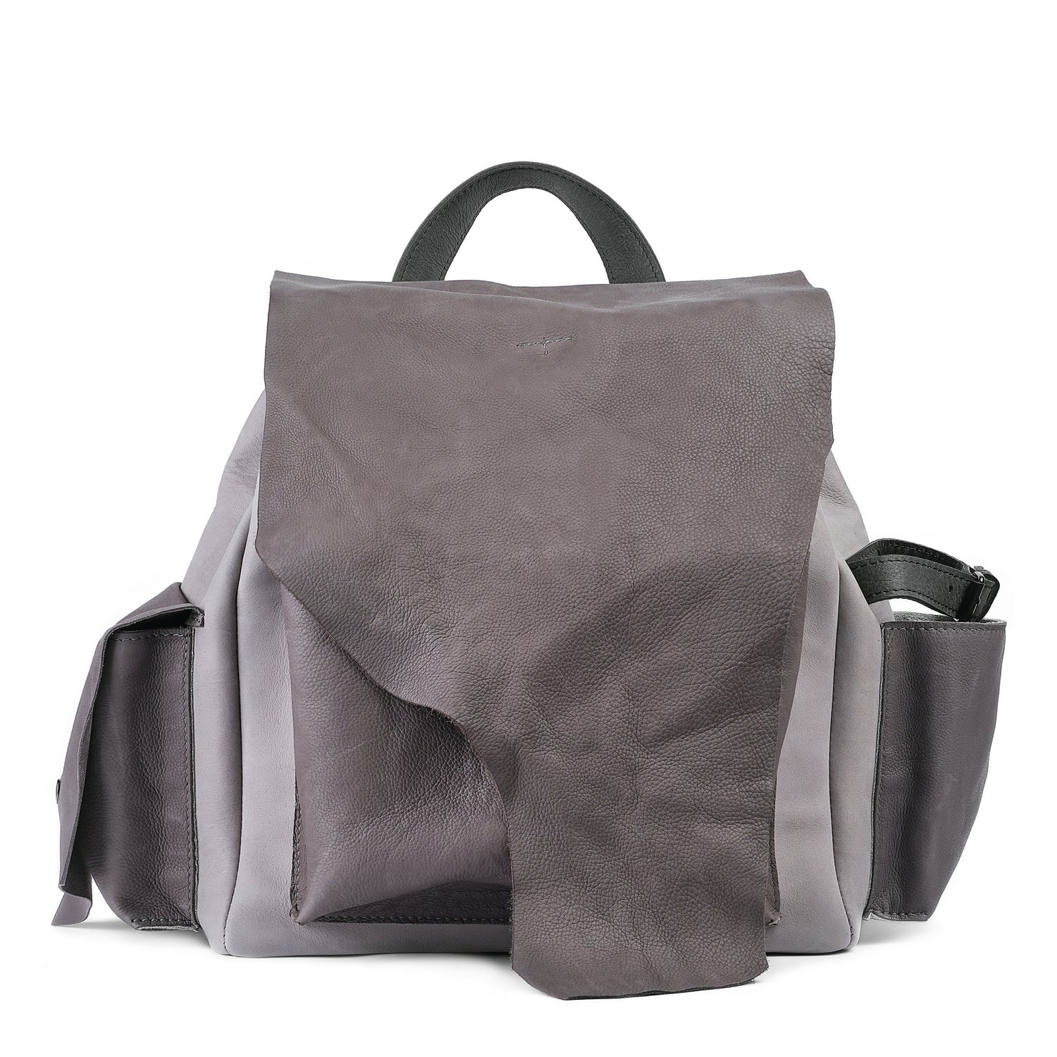 Leder Rucksack Grau Ruffian