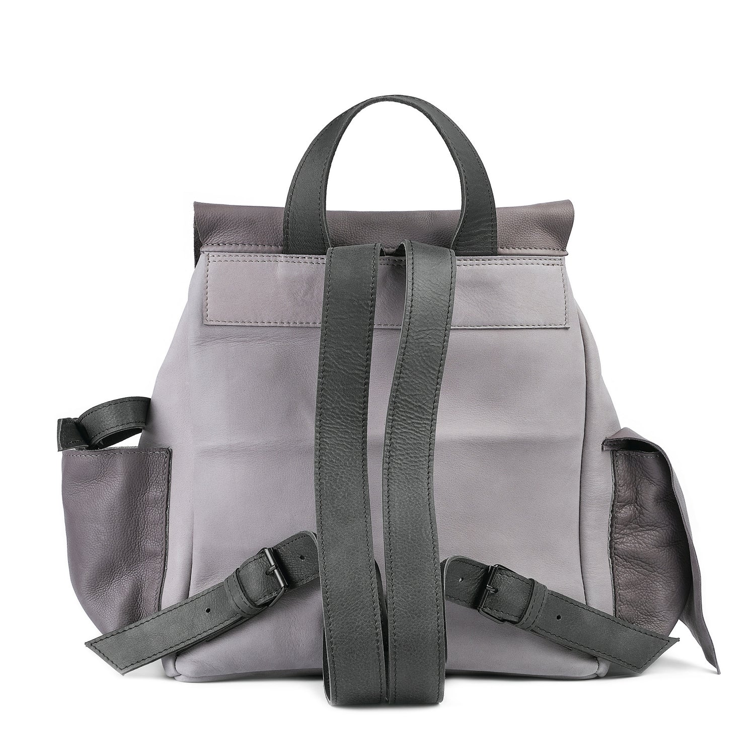 Leder Rucksack Grau Ruffian