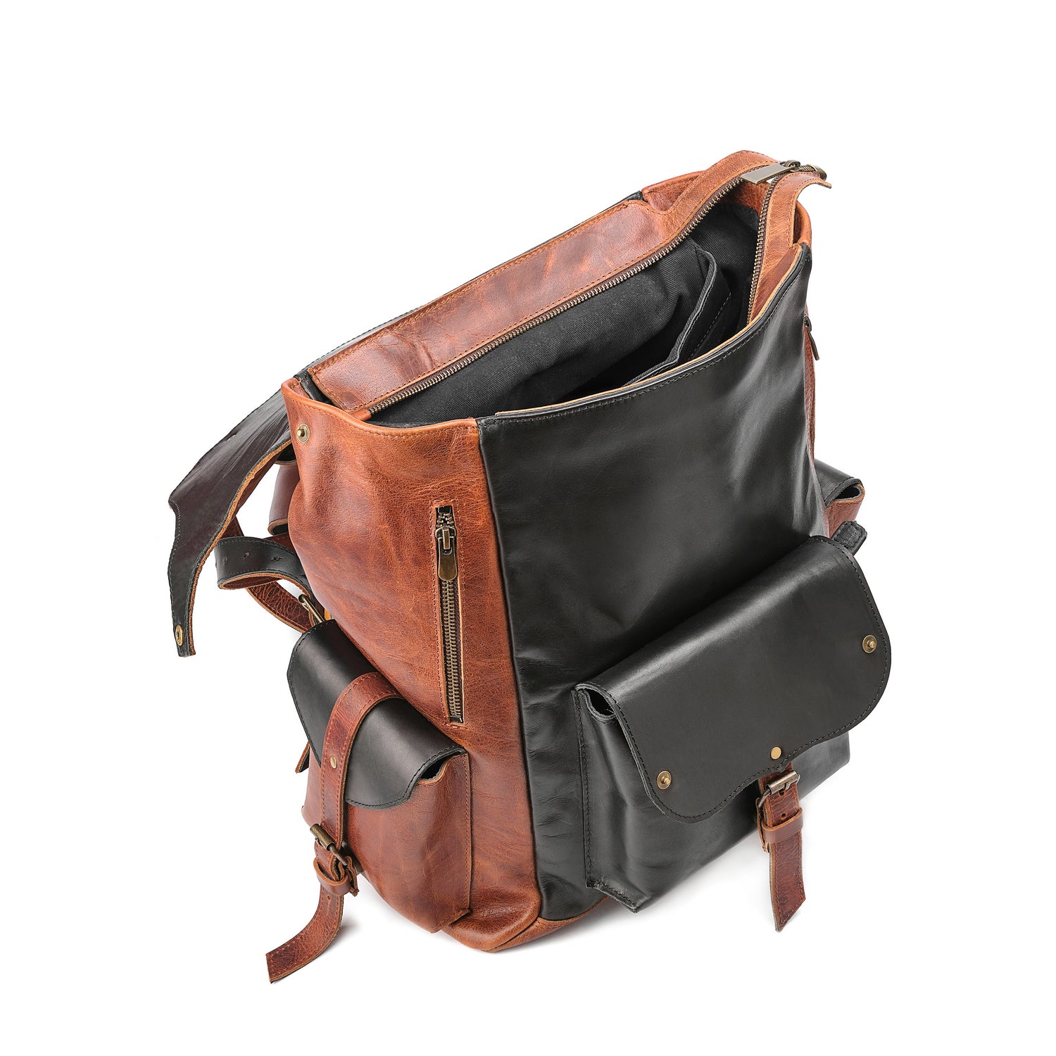 Leder Rucksack Vintage Duo-Tone II