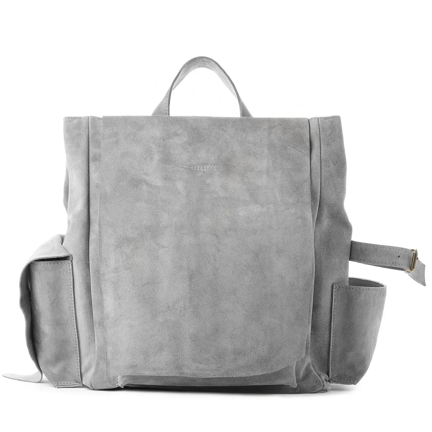 Veloursleder Rucksack Grau Ruffian