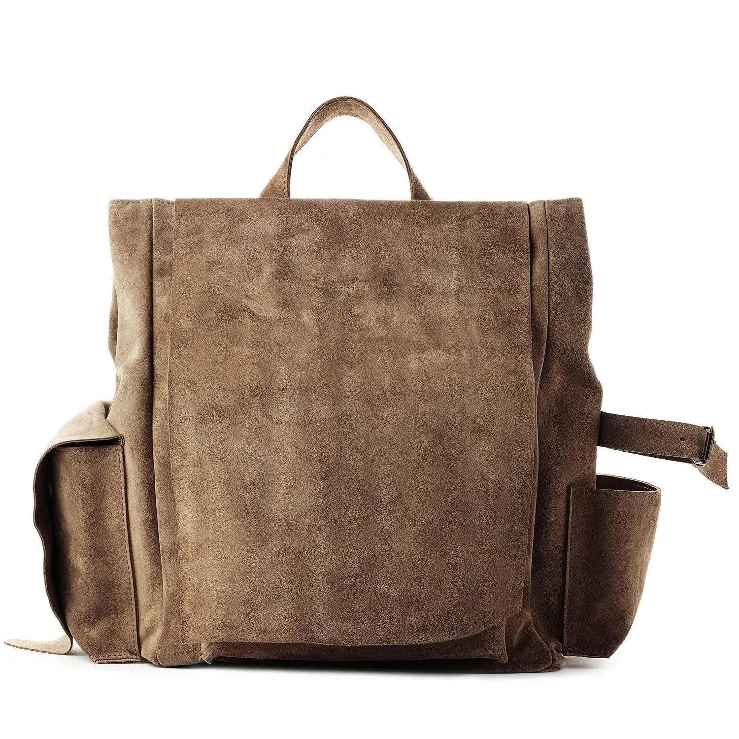 Veloursleder Rucksack Braun Ruffian