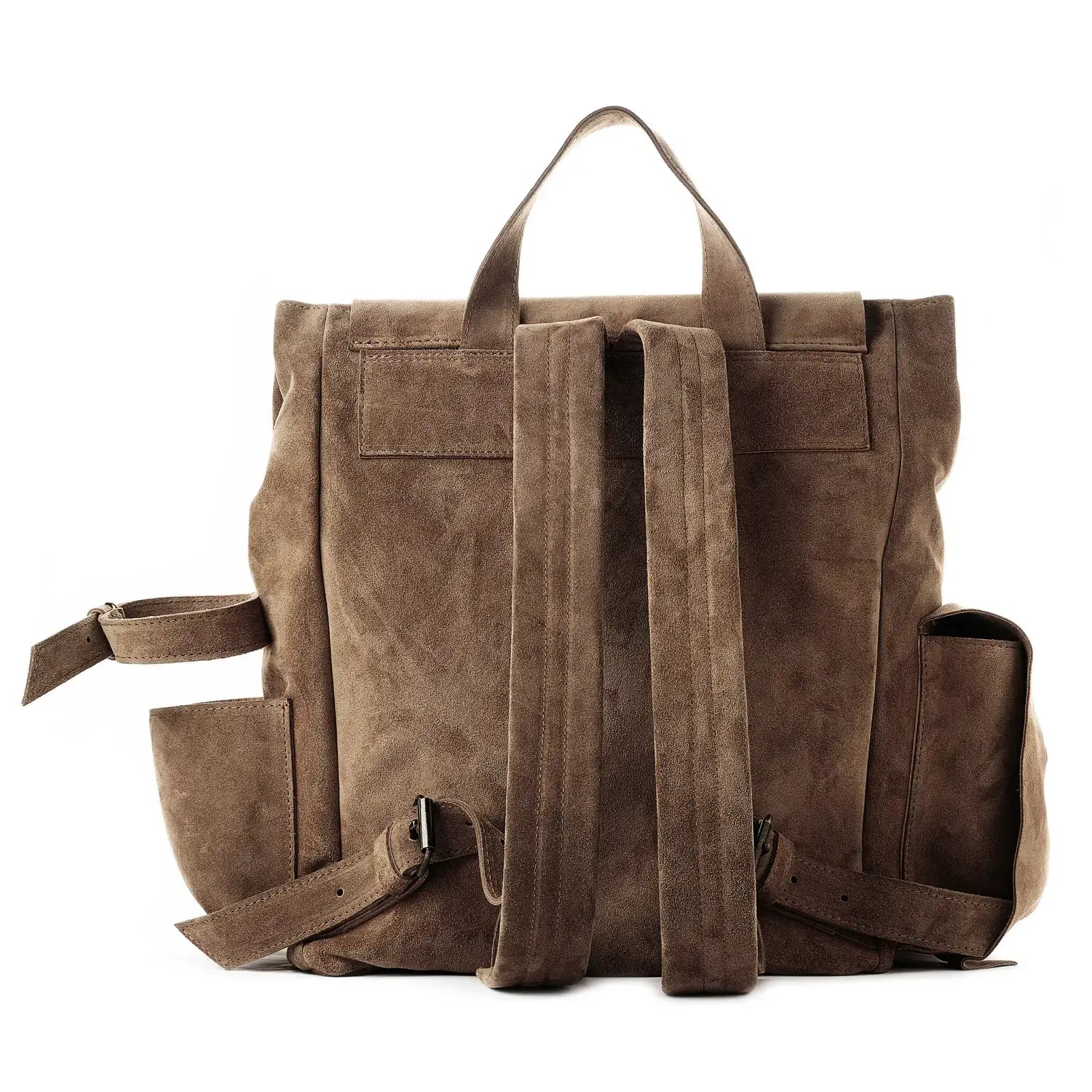Veloursleder Rucksack Braun Ruffian