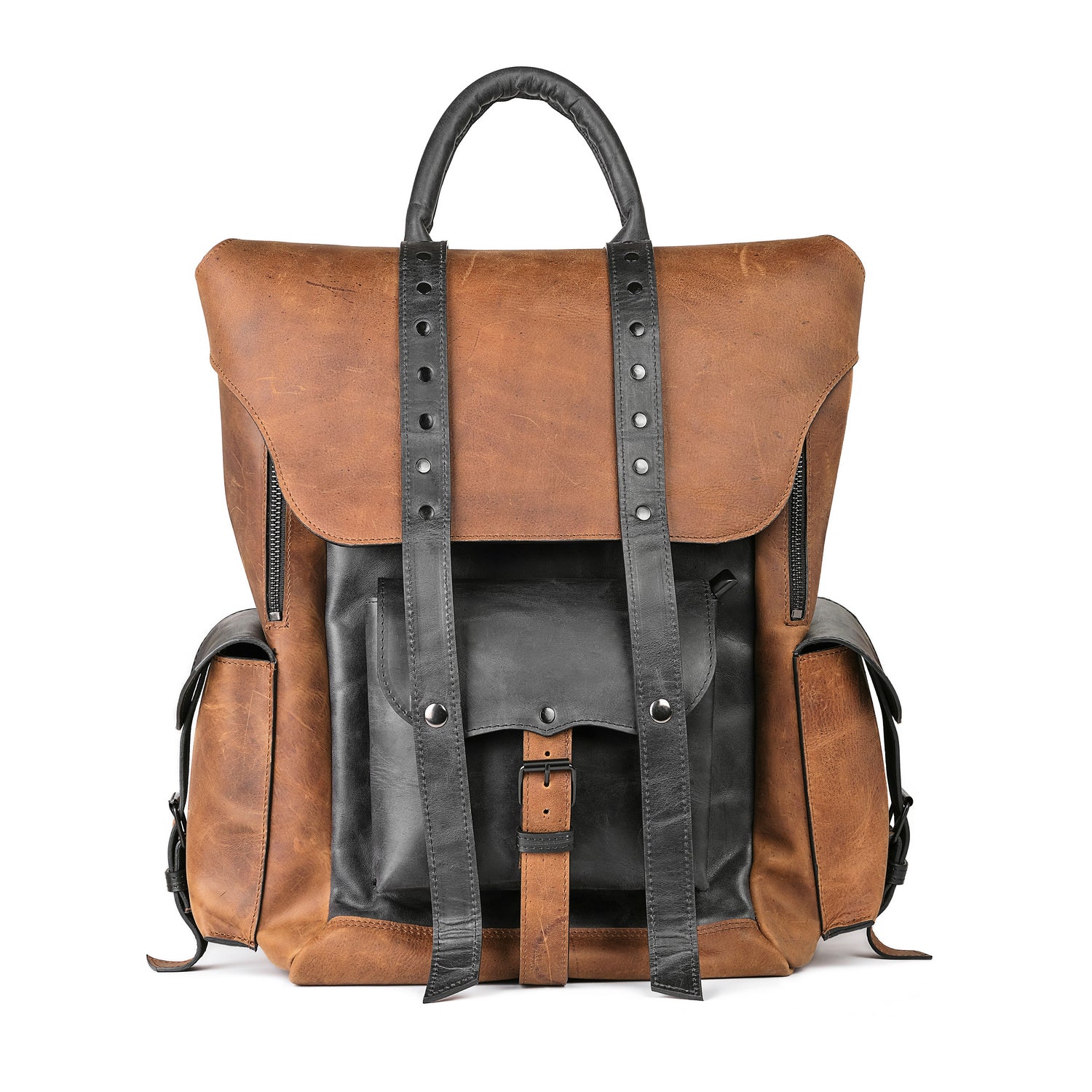 Leder Rucksack Vintage Duo-Tone I