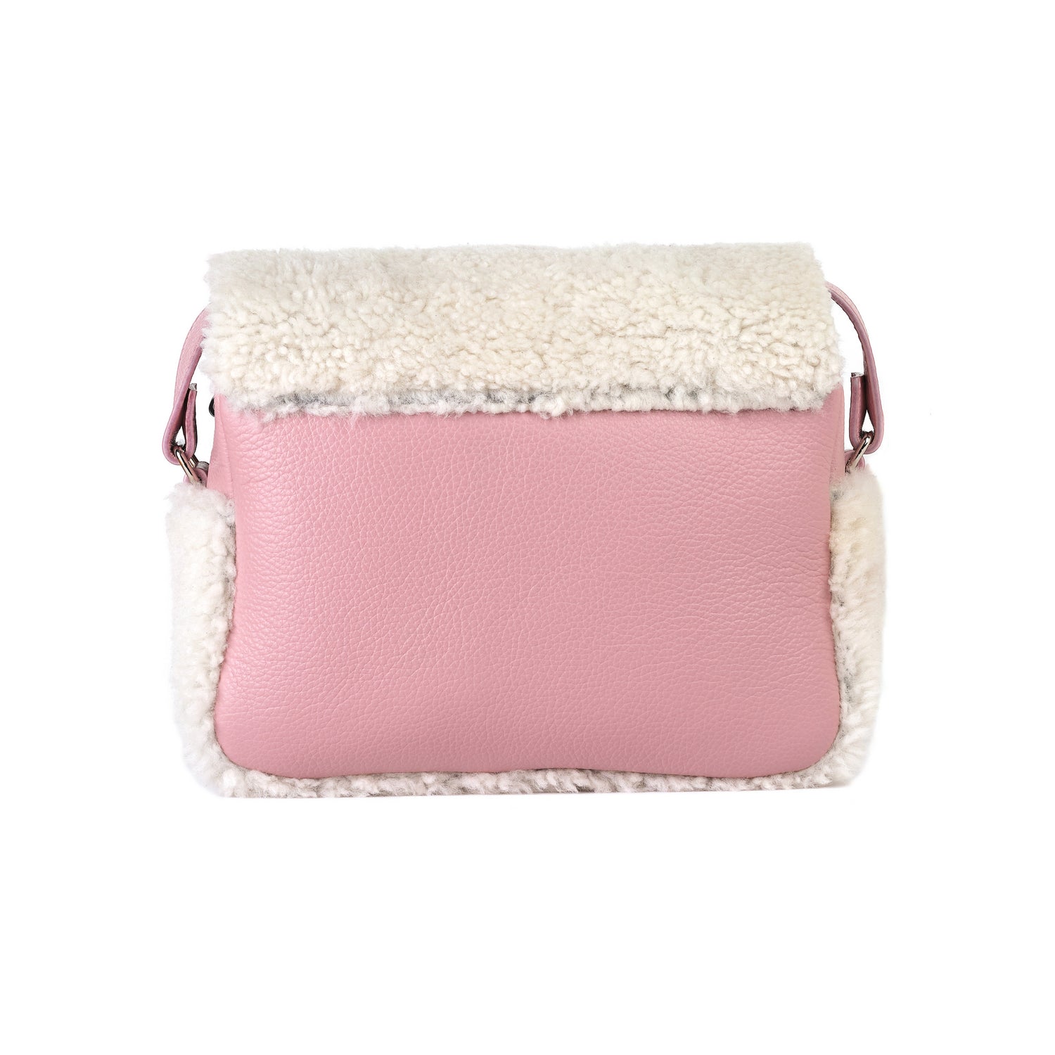 Leder Schultertasche Rose Snow Nina Mini