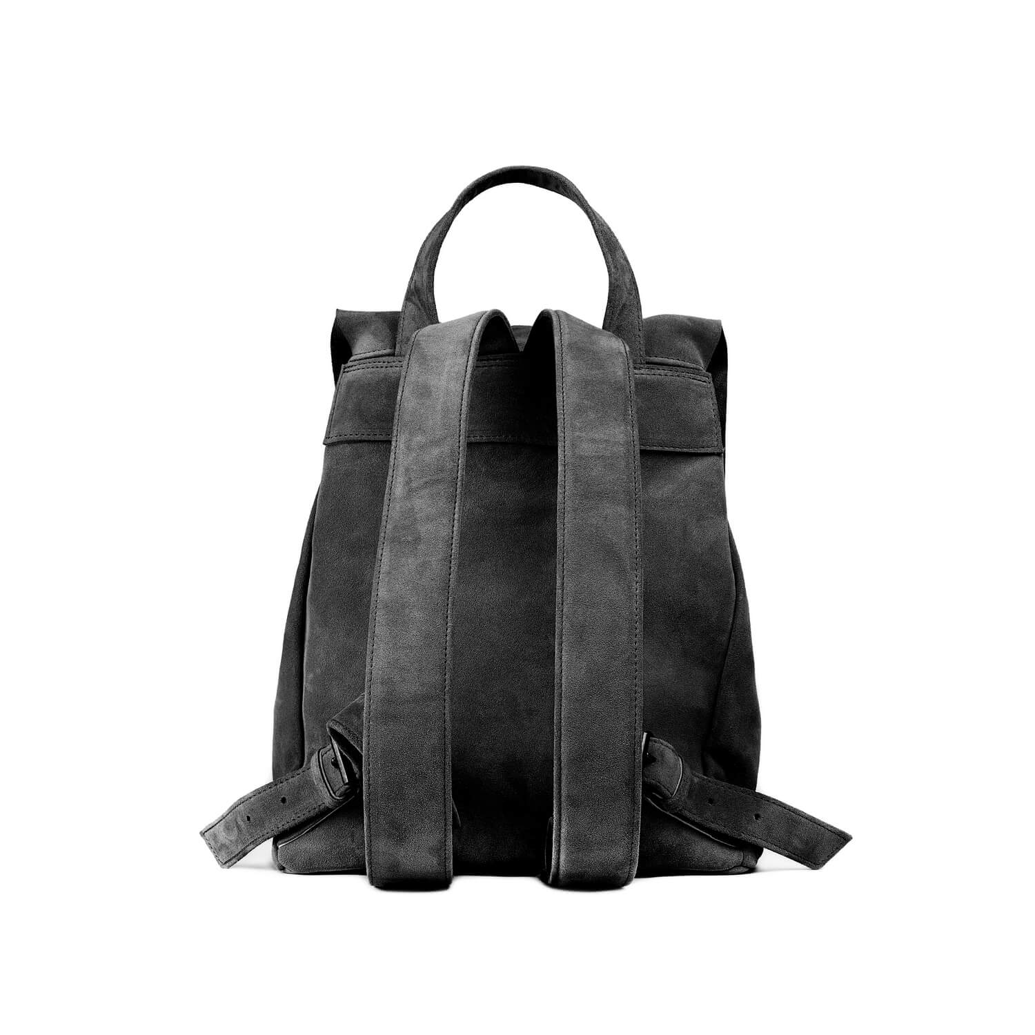 Veloursleder Rucksack Schwarz Lite Shadow