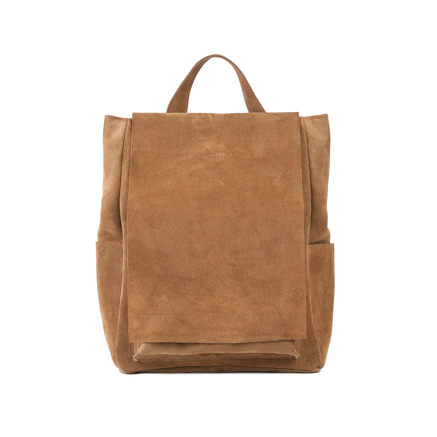 Veloursleder Rucksack Braun Lite Mini