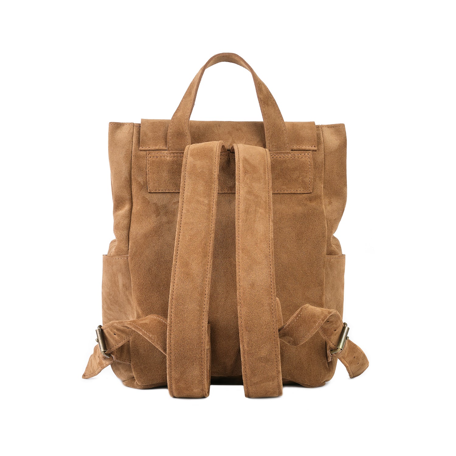 Veloursleder Rucksack Braun Lite Mini