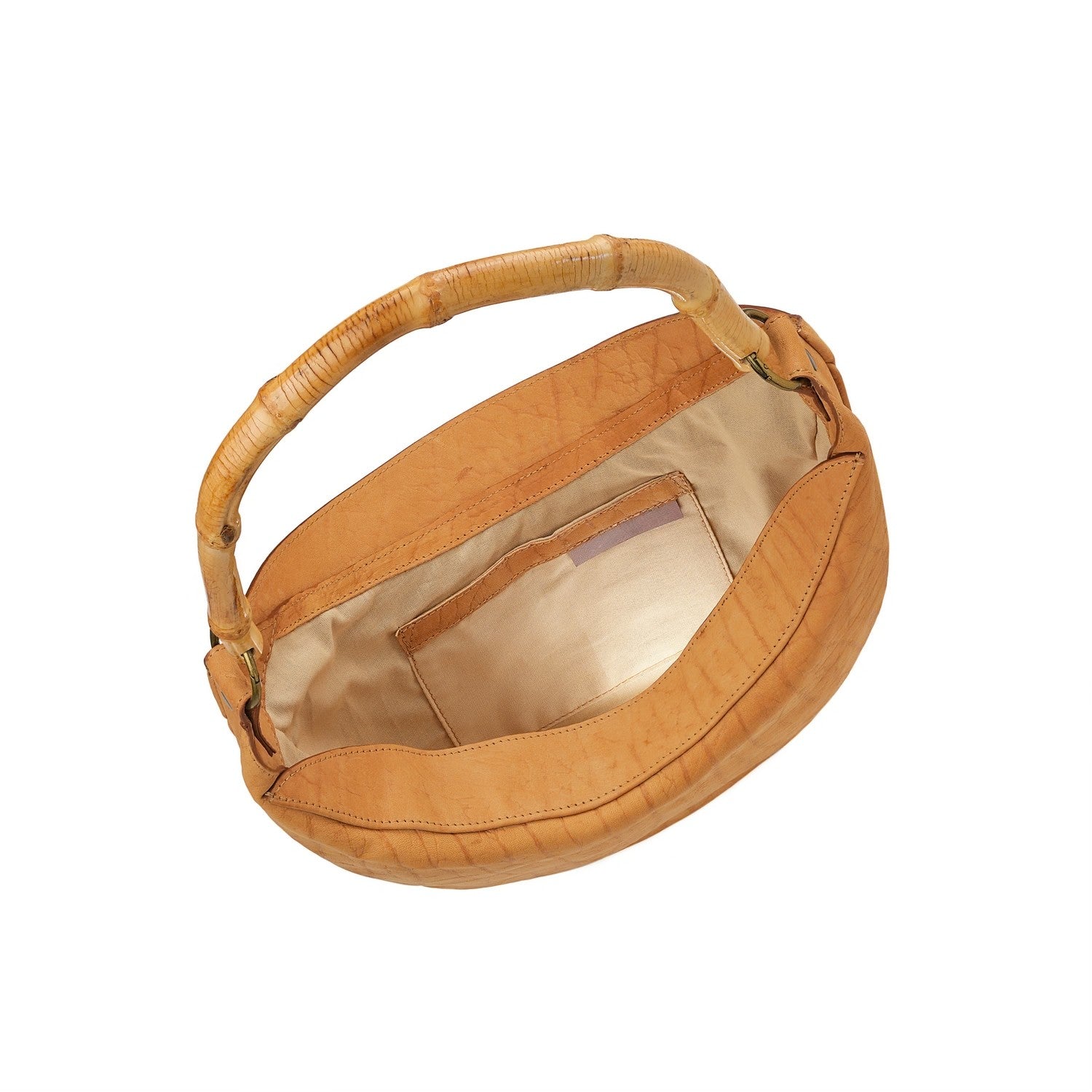 Leder Umhängetasche Braun Bamboo Nuna Mini