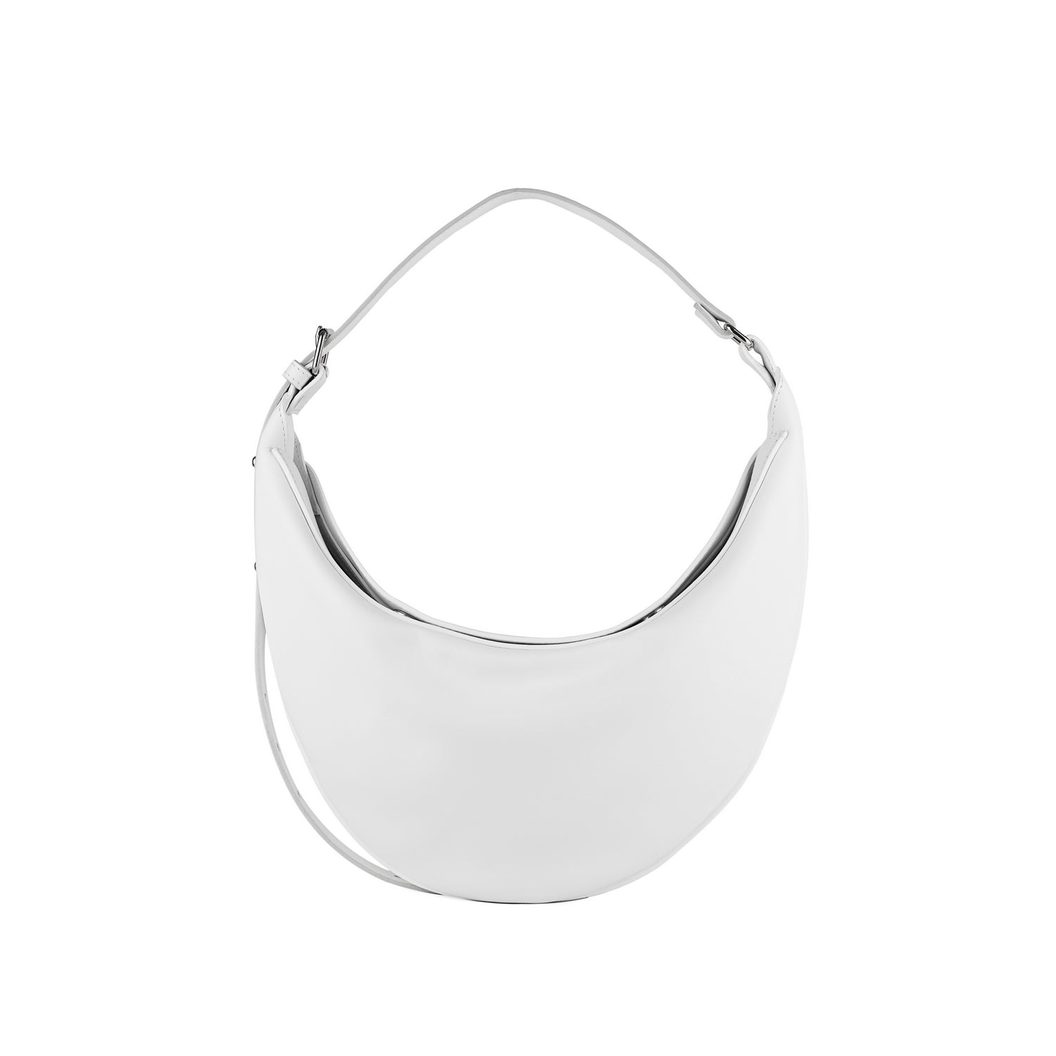 Leder Umhängetasche Weiss Nuna Mini