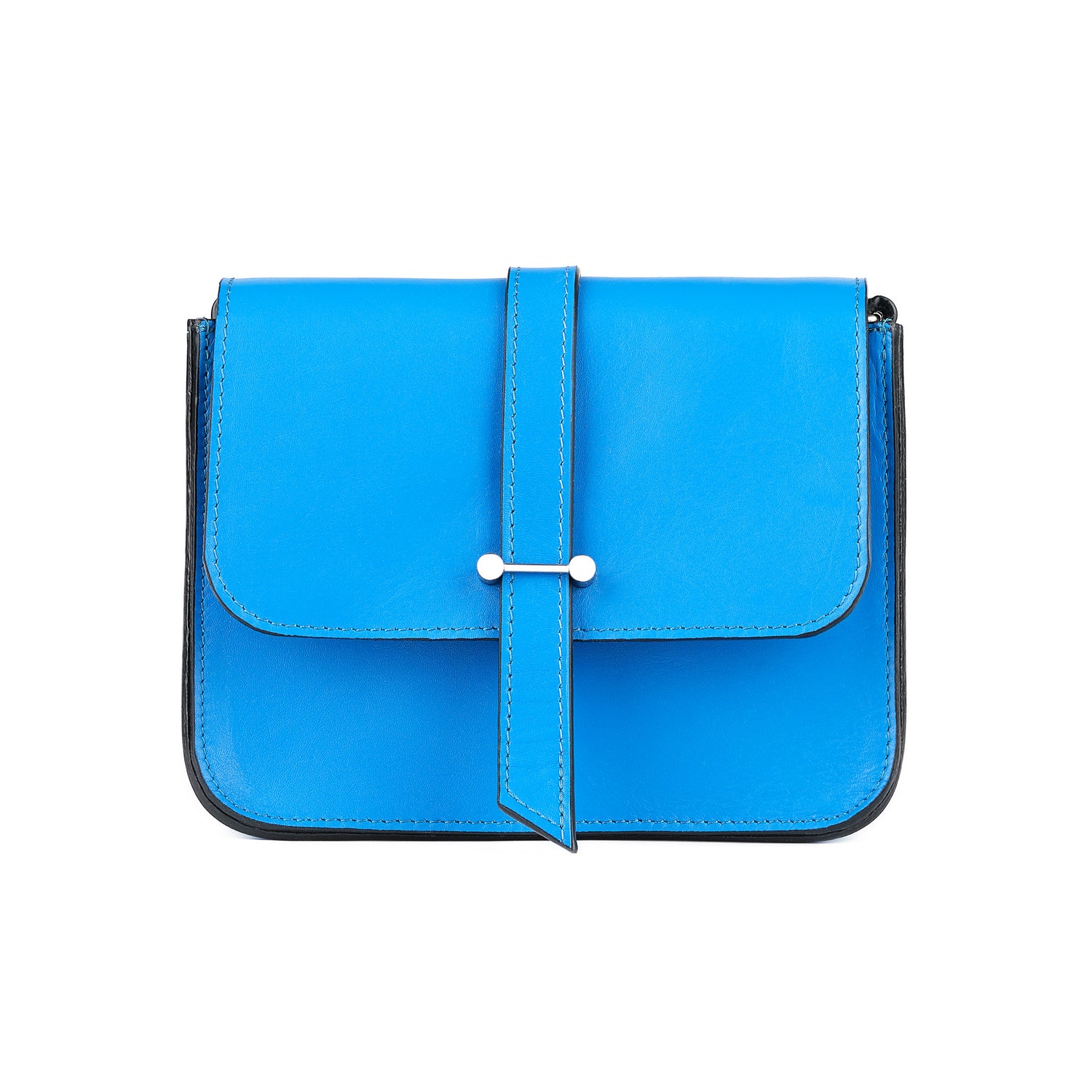 Leder Umhängetasche Royalblau Aleya Mini