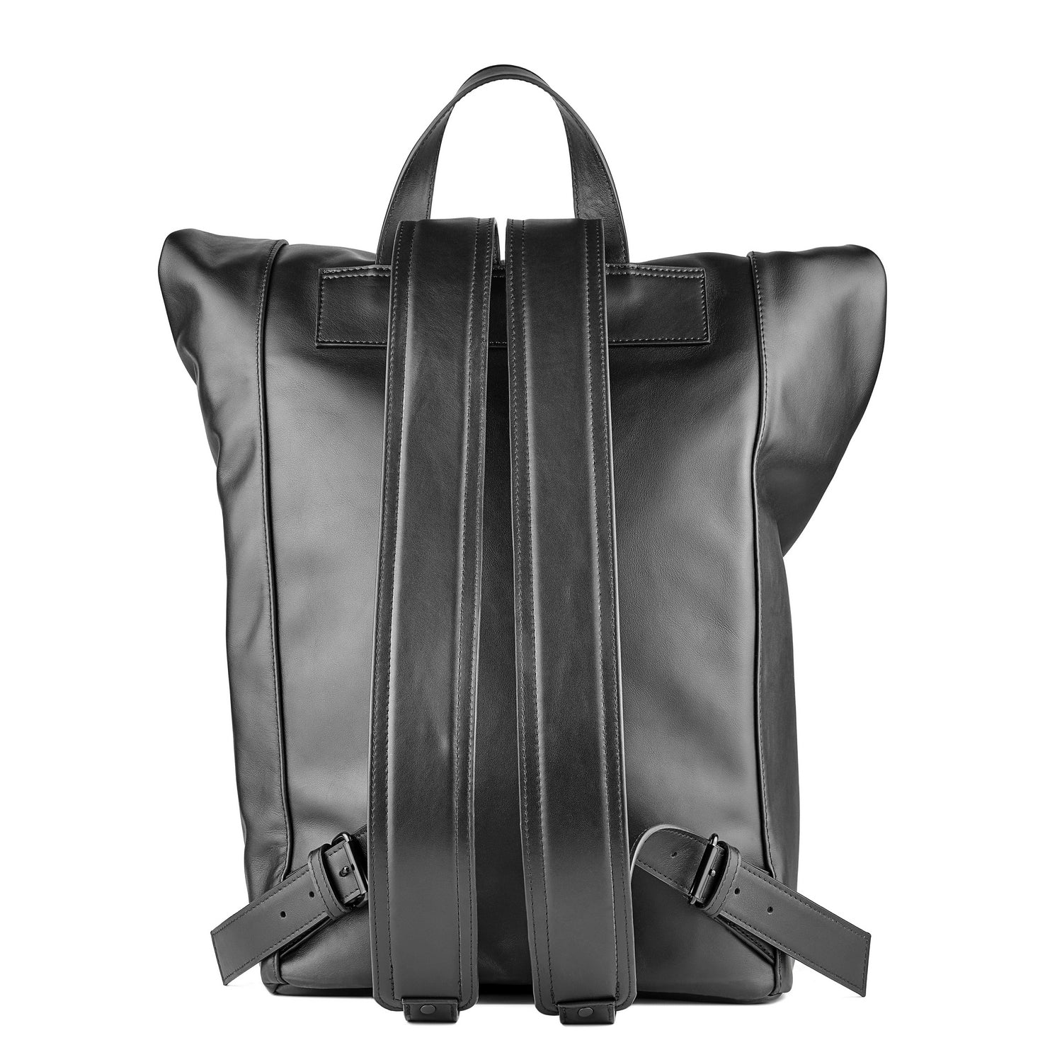 Leder Laptop Rucksack Schwarz KC Wabi-Sabi
