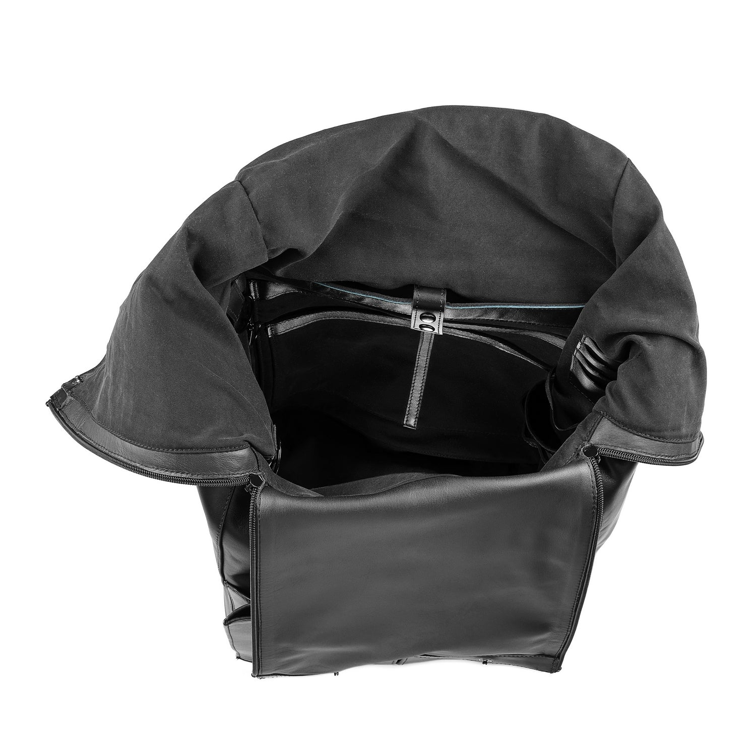 Leder Laptop Rucksack Schwarz KC Wabi-Sabi