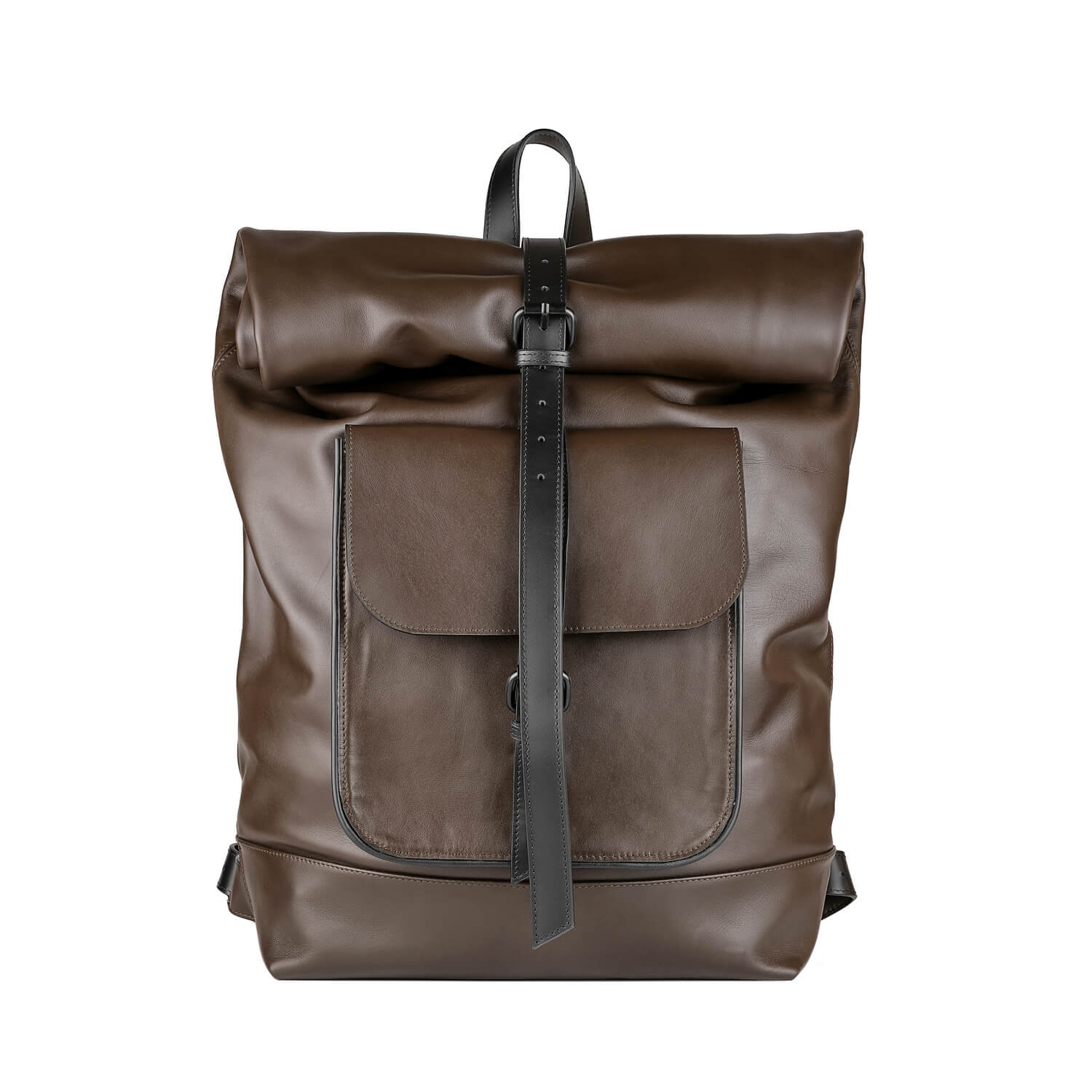 Leder Laptop Rucksack Braun KC The Engineer