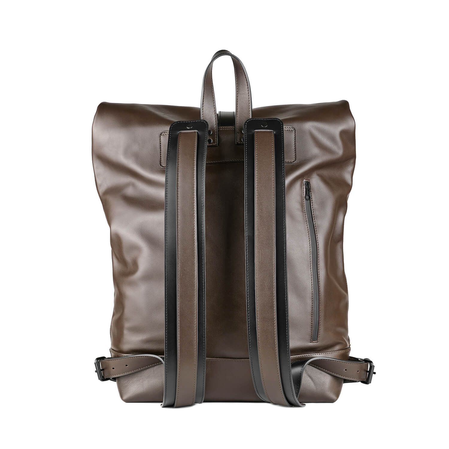 Leder Laptop Rucksack Braun KC The Engineer