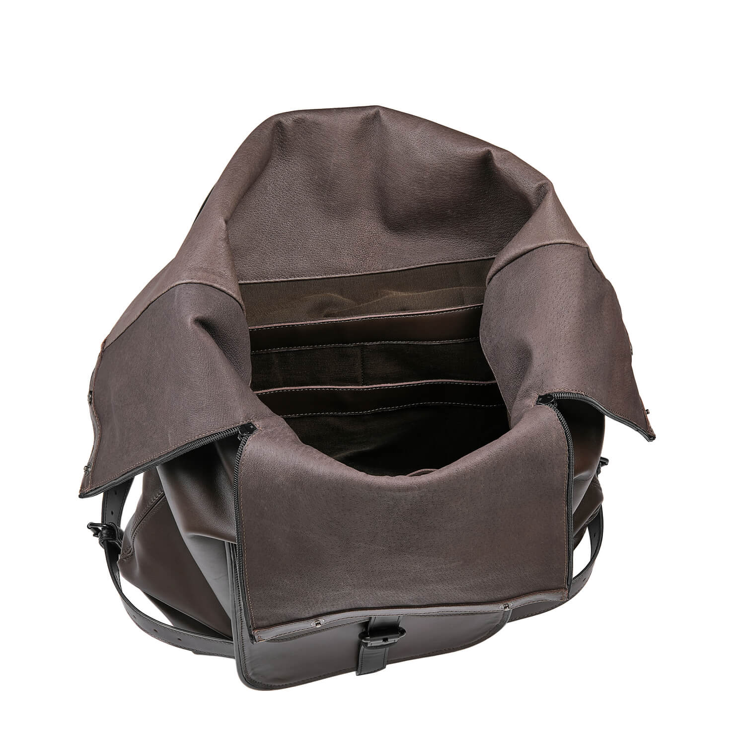 Leder Laptop Rucksack Braun KC The Engineer