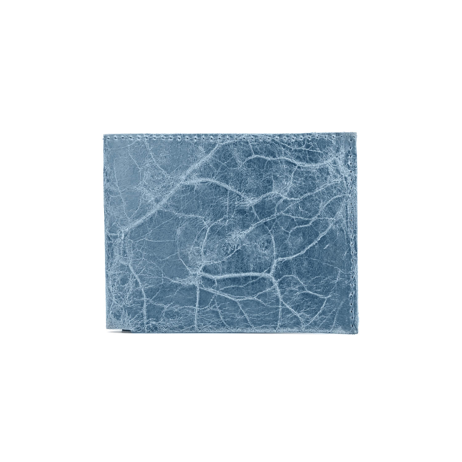 Herren Ledergeldbörse Vintage Blau Bruno