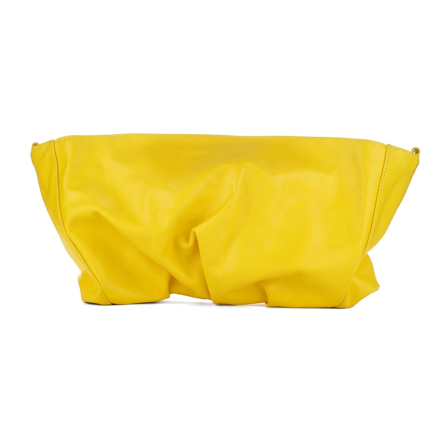 Leder Clutch Gelb Inanna
