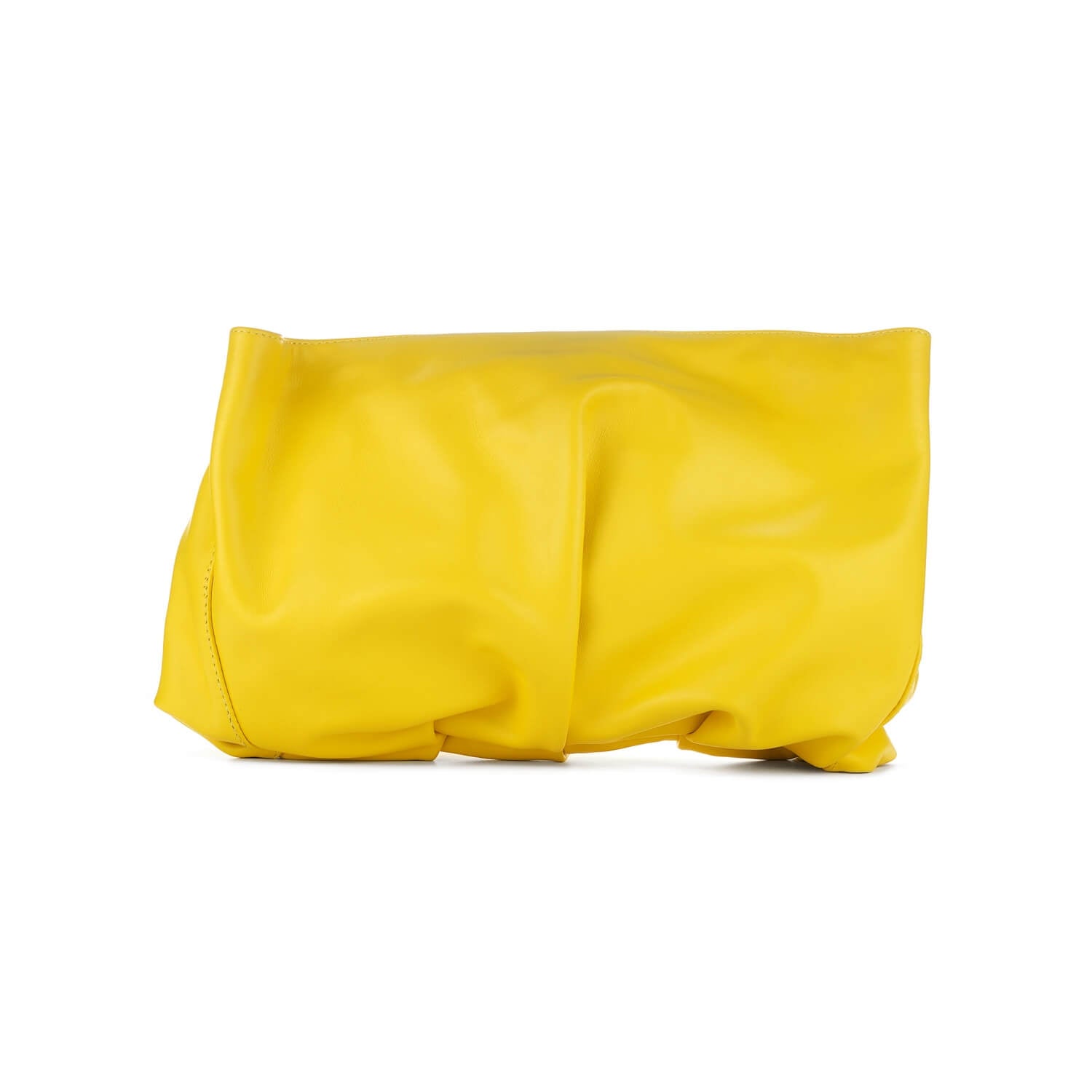 Leder Clutch Gelb Inanna