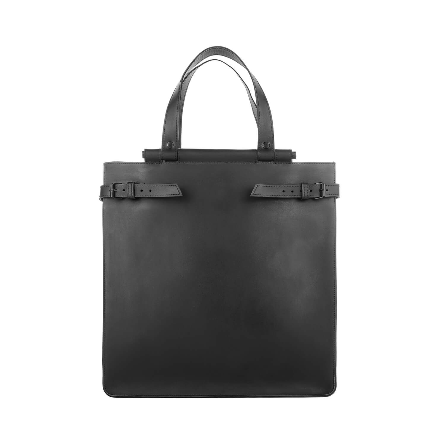 Leder Schultertasche Schwarz Elder Sister