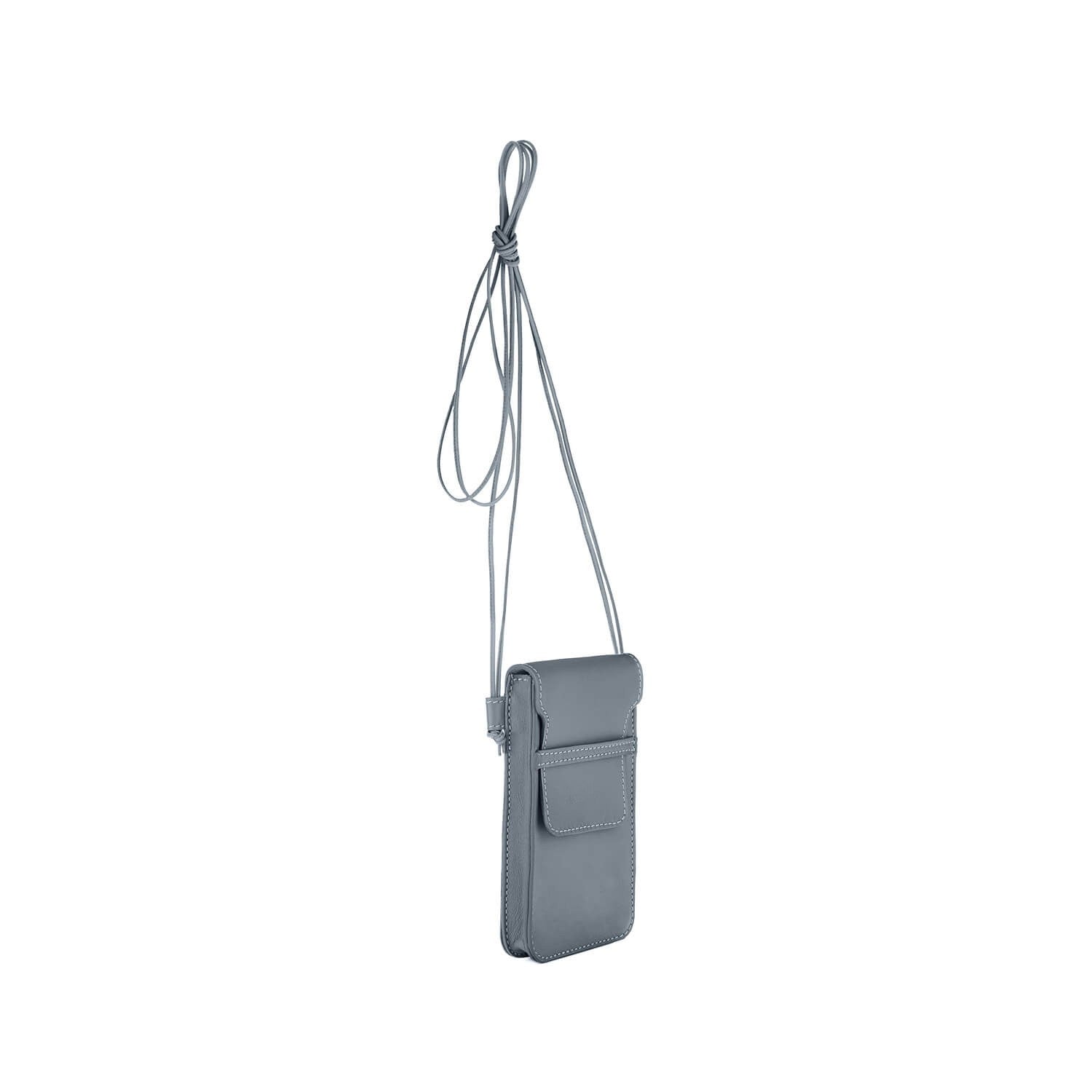 Leder Handytasche Grau Smart