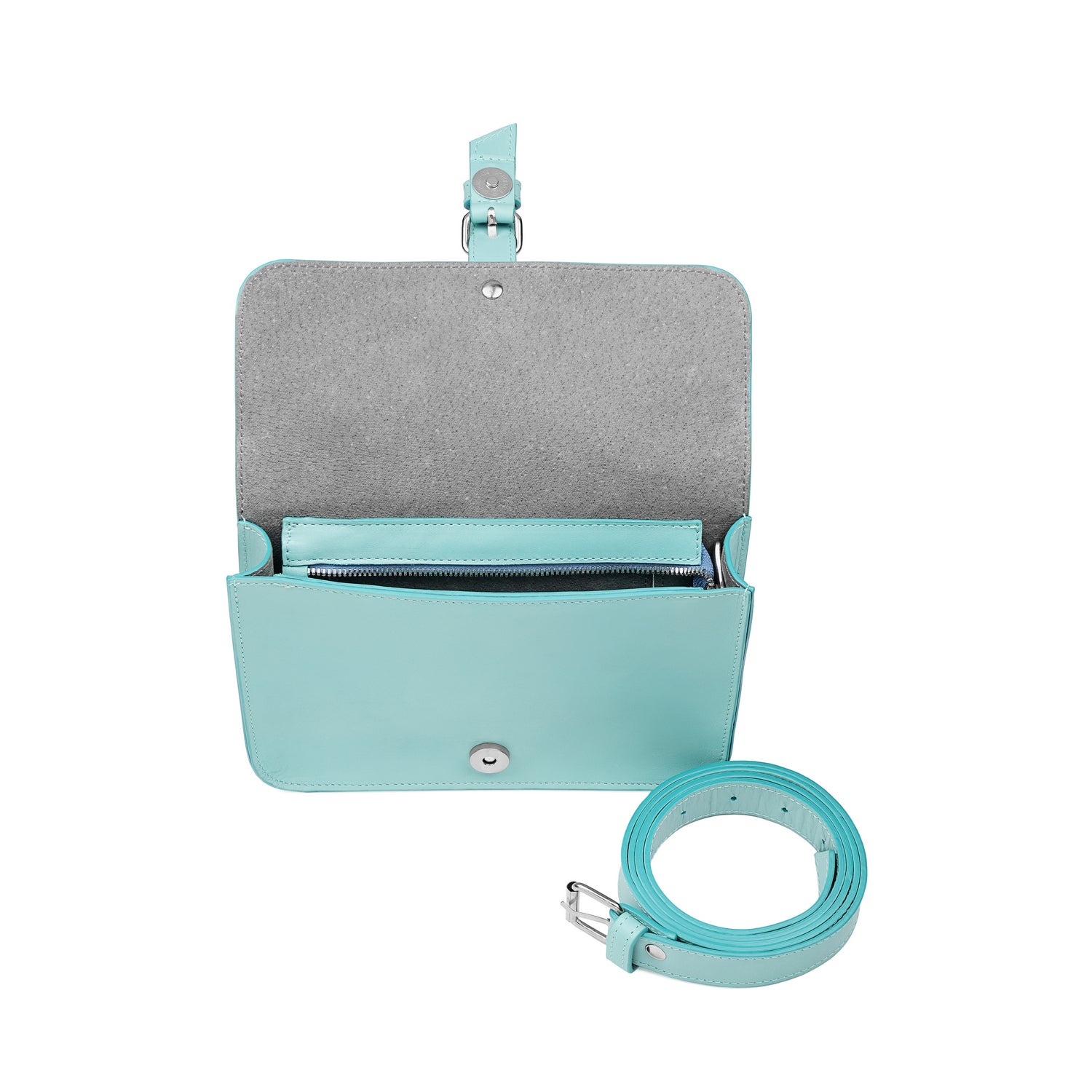 Leder-Gürteltasche Türkis Core