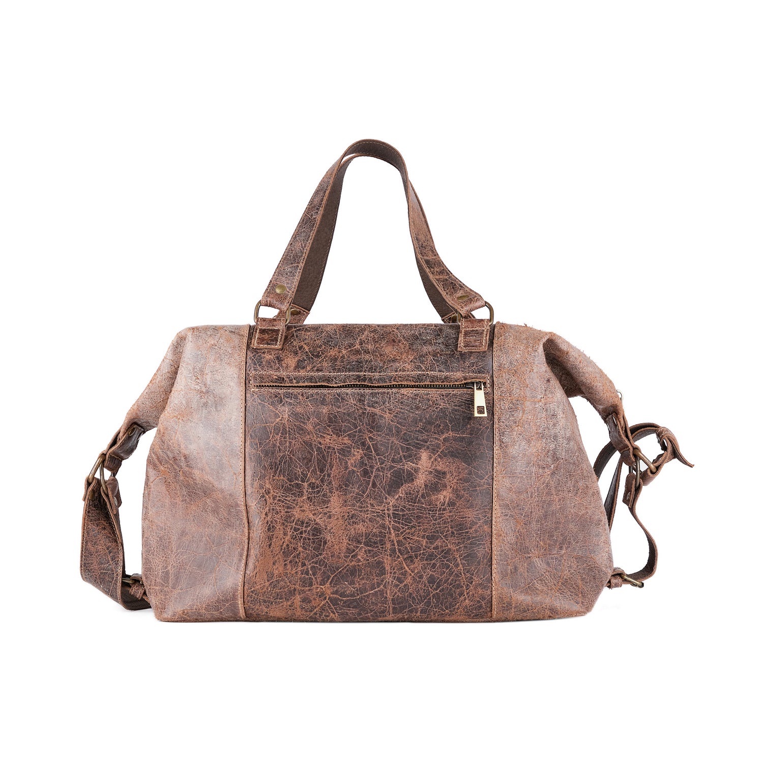 Leder Reisetasche Antikbraun Nomad