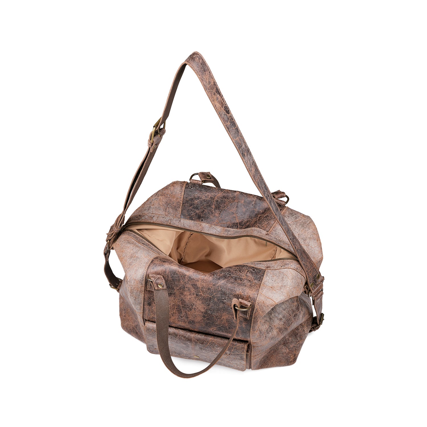 Leder Reisetasche Antikbraun Nomad