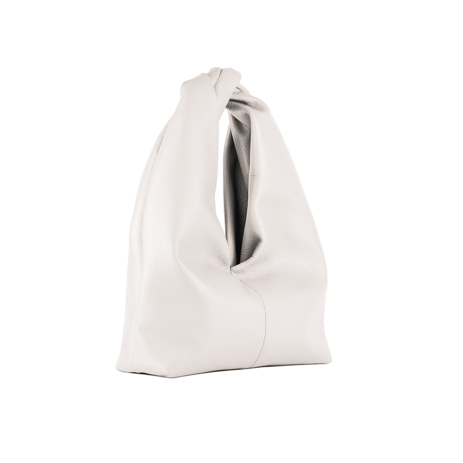 Leder Handtasche Ivory-Weiß Cloud Midi