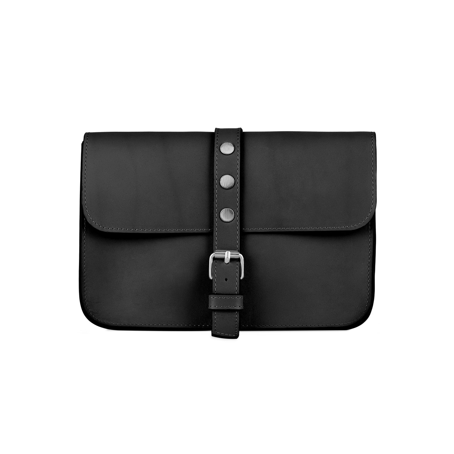 Leder-Gürteltasche Mattschwarz Core