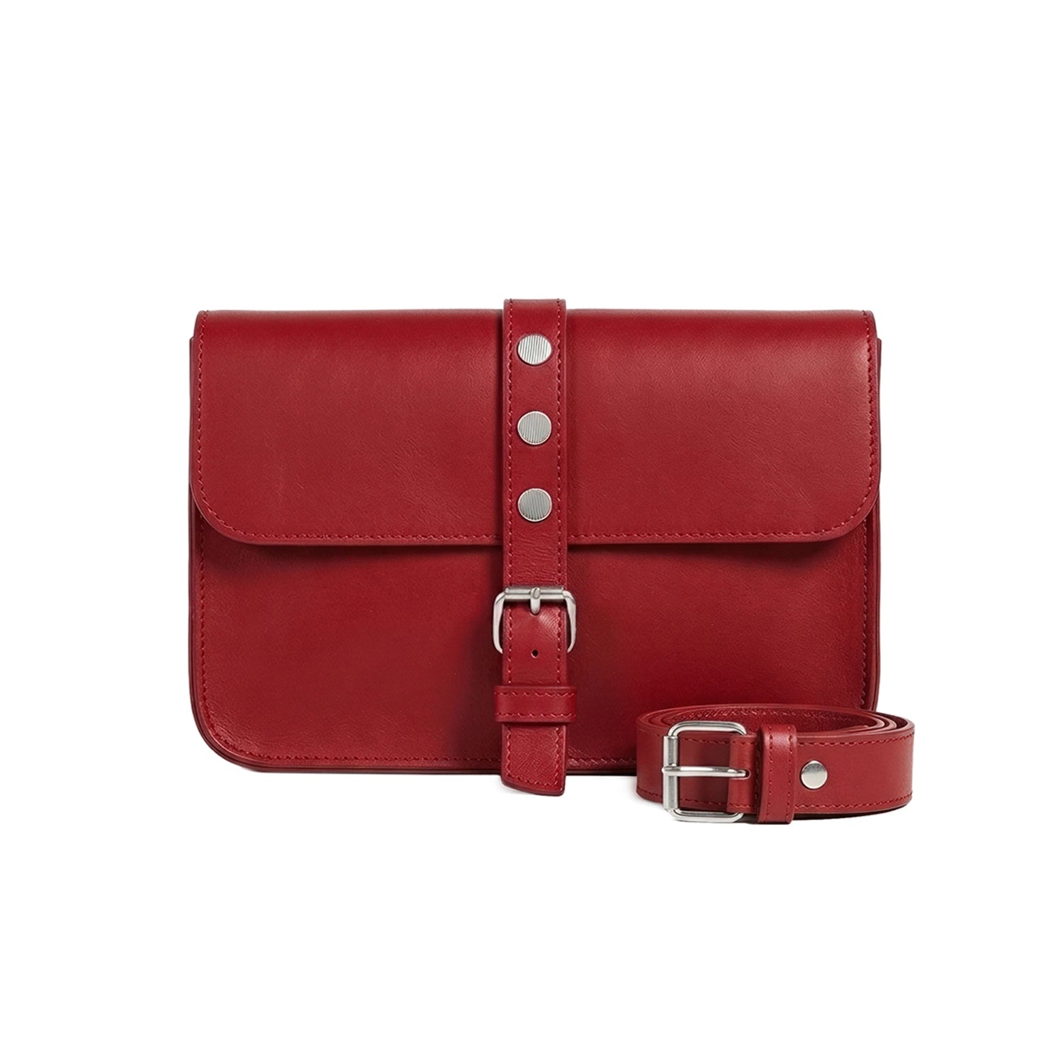 Leder-Gürteltasche Rot Core
